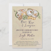 Invitation Vin et fromage Lingerie Bachelorette (Devant)