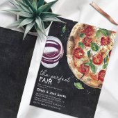 Invitation Vin et pizza Dîner de répétition parfait