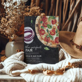 Invitation Vin et pizza Dîner de répétition parfait