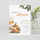 Invitation Vin & Fromage Couples Douche (Debout devant)
