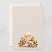 Invitation Vin & Fromage Couples Douche (Dos)
