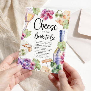 Invitation Vin & Fromage Lavis Mariage de Fille