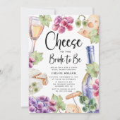 Invitation Vin & Fromage Lavis Mariage de Fille (Devant)