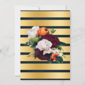 Invitation Vin Marine Bubbles & Bourbon Couples Mariage de do (Dos)