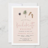 Invitation Vin Pays Bachelorette Week-end Itinéraire & (Devant)