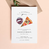 Invitation Vin & Pizza Perfect Pair Engagement Party