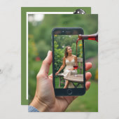 Invitation Vin pouring 25e fête d'anniversaire (Devant / Derrière)