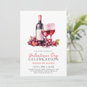 Invitation Vin Rose moderne Champagne de la Saint-Galentin (Debout devant)