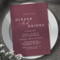 Vin Rouge Bourgogne | Élégant dîner d'anniversaire