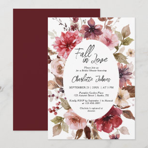 Invitation Vin Rouge Chute en Amour Brousse Bourgogne Fête de