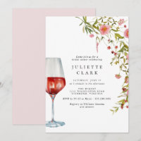 Vin rouge et Fête des mariées de jardin fleuri ros