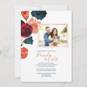 Invitation Vin Sangria, Rouge, Orange, Mariage Rose Turquoise (Devant)