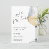 Invitation Vin Simple Soixante 60e anniversaire (Debout devant)