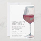 Invitation Vin Simple Soixante 60e anniversaire (Devant)