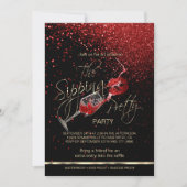 Invitation Vin Sipping et lèvres Lipsense Party (Devant)