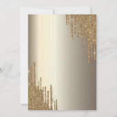 Invitation Vin Verre Champagne Fête des mariées (Dos)