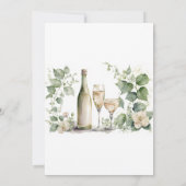 Invitation Vin & Vin Verre Verdure Brunch Floral & Bubbly (Dos)