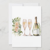 Invitation Vin & Vin Verre Verdure Brunch Floral & Bubbly (Dos)