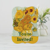 Invitation Vincent Van Gogh 12 Tournesols Impressionniste (Debout devant)