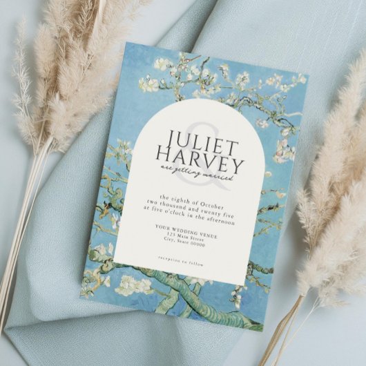 Invitation Vincent Van Gogh Almond Blossom Floral Mariage