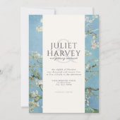 Invitation Vincent Van Gogh Almond Blossom Floral Mariage (Devant)