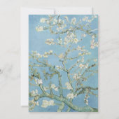 Invitation Vincent Van Gogh Almond Blossom Floral Mariage (Dos)