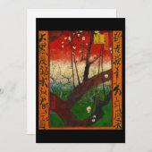 Invitation Vincent van Gogh - Arbre à prune floraison (Devant / Derrière)