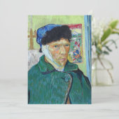 Invitation Vincent van Gogh - Autoportrait avec oreille bandé (Debout devant)