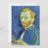 Invitation Vincent van Gogh - Autoportrait avec Palette (Devant)