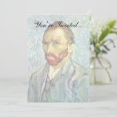 Invitation Vincent Van Gogh - Autoportrait vert Beaux-Arts (Debout devant)