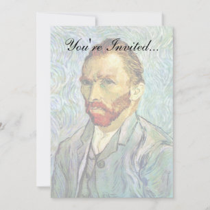 Invitation Vincent Van Gogh - Autoportrait vert Beaux-Arts