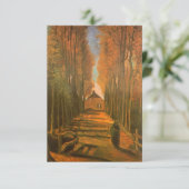 Invitation Vincent van Gogh - Avenue des peupliers à l'automn (Debout devant)