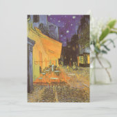 Invitation Vincent van Gogh - Café Terrasse en soirée (Debout devant)