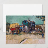 Invitation Vincent Van Gogh - Caravanes, Camp de Tziganes prè (Devant / Derrière)