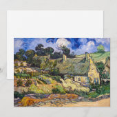 Invitation Vincent Van Gogh - Chalets de chaume à Cordeville (Devant / Derrière)