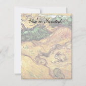 Invitation Vincent Van Gogh - Champ Avec Deux Lapins Art Fine (Devant)