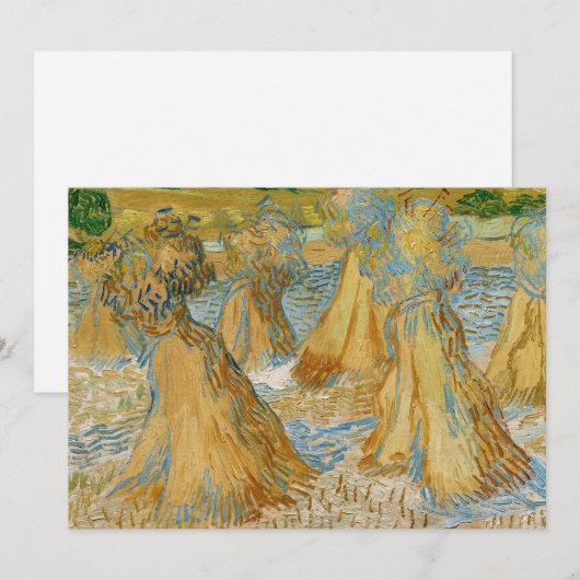 Invitation Vincent van Gogh - Chênes du blé (Devant / Derrière)