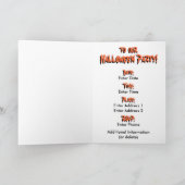 Invitation Vincent van Gogh - crâne de Halloween d'art de (Intérieur)