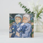 Invitation Vincent van Gogh - Deux petites filles (Debout devant)