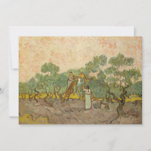 Invitation Vincent van Gogh - Femmes cueillant des olives