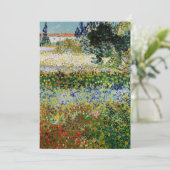 Invitation Vincent van Gogh - Flower Garden (Debout devant)