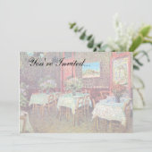 Invitation Vincent Van Gogh - Intérieur d'un restaurant (Debout devant)