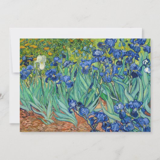 Invitation Vincent Van Gogh - Iris (Devant)