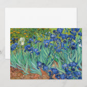 Invitation Vincent Van Gogh - Iris (Devant / Derrière)