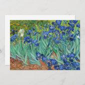 Invitation Vincent Van Gogh - Irises (Devant / Derrière)