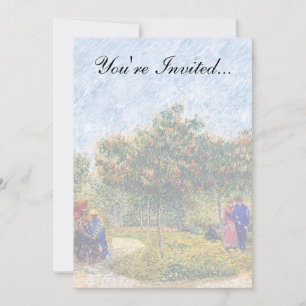 Invitation Vincent Van Gogh - Jeunes Couple Se Promenant Dans
