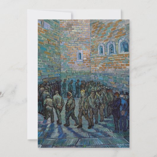 Invitation Vincent van Gogh - La cour de la prison (Devant)