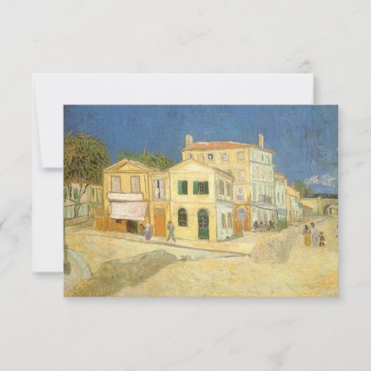 Invitation Vincent van Gogh - La Maison Jaune (La Rue) (Devant)