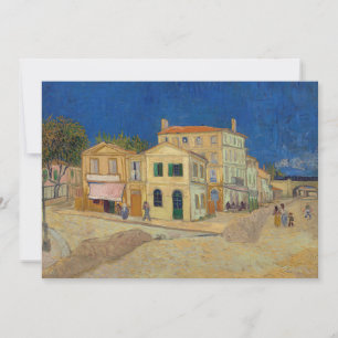 Invitation Vincent van Gogh - La Maison Jaune / La Rue