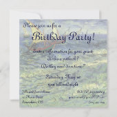 Invitation Vincent van Gogh - La mer à Saintes Maries (Dos)